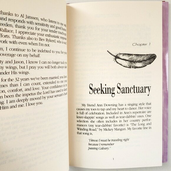 Under His Wings: and other places of refuge by Patsy Clairmont 1994 HC - Picture 6 of 9